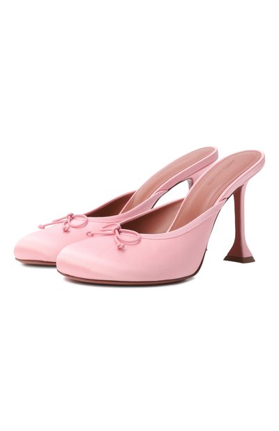 Женские атласные мюли lila 95 AMINA MUADDI, арт. LILA SLIPPER 95/SATIN