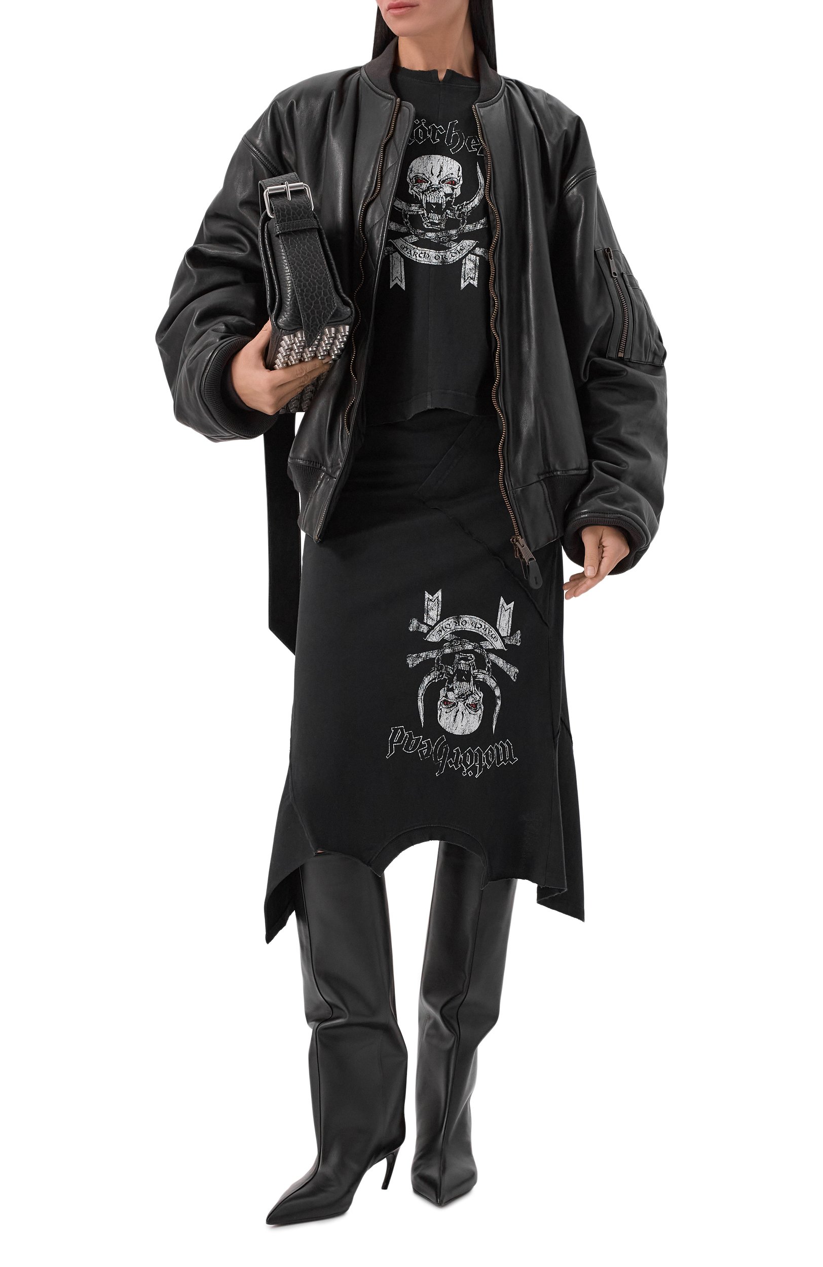 Хлопковая футболка vetements x motörhead VETEMENTS черного цвета по цене 89250 руб., арт. WH27TR245B, фото 2 Хлопковая футболка vetements x motörhead VETEMENTS, арт. WH27TR245B, фото 2