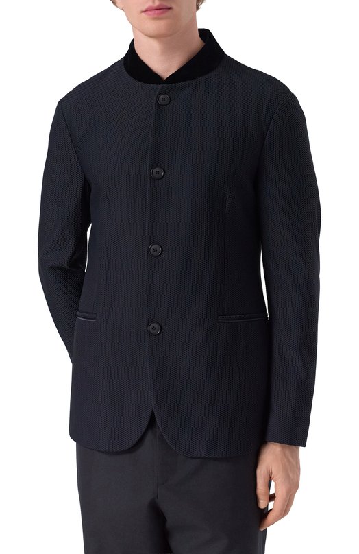 Однобортный пиджак Giorgio Armani 1WGGG009 J0008 Синий  1WGGG009 J0008 Фото 3