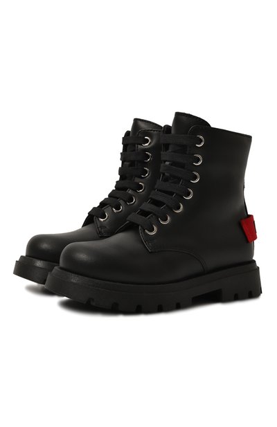Кожаные ботинки MOSCHINO, арт. 78769/VAR2/18-27