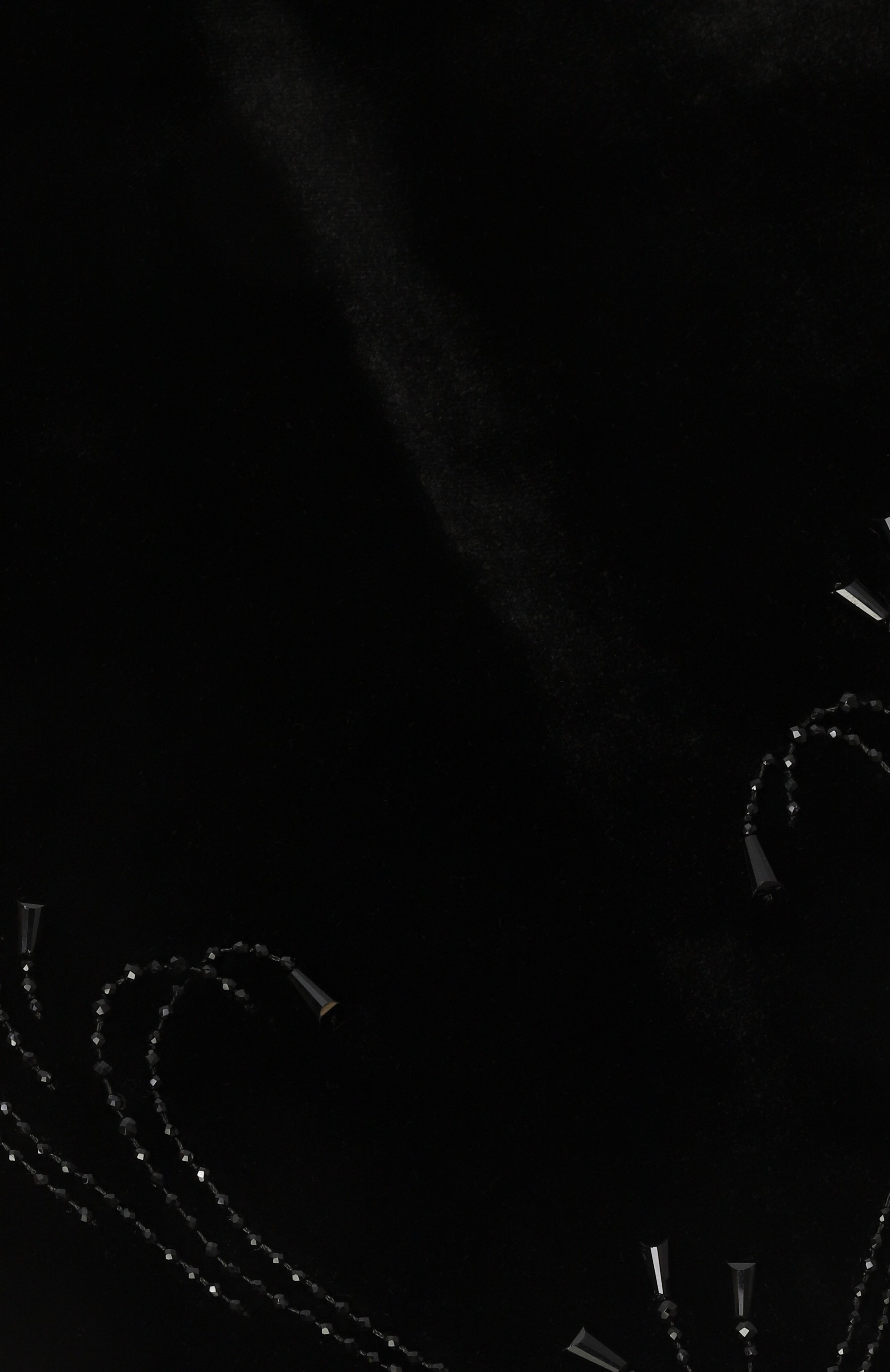 Бархатная косынка PANFIL черного цвета по цене 40000 руб., арт. 0-VL-KOS-DBV, фото 3 Бархатная косынка PANFIL, арт. 0-VL-KOS-DBV, фото 3