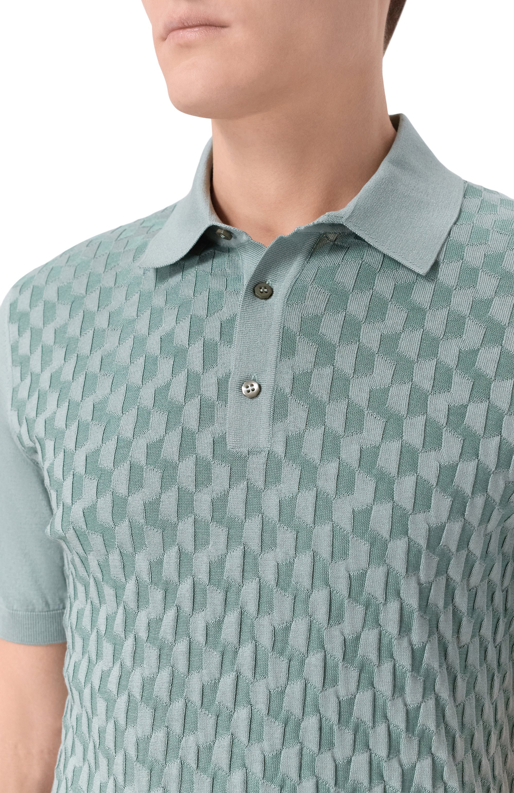 Поло из шелка и хлопка STEFANO RICCI, арт. K818110P13/F26176, фото 5