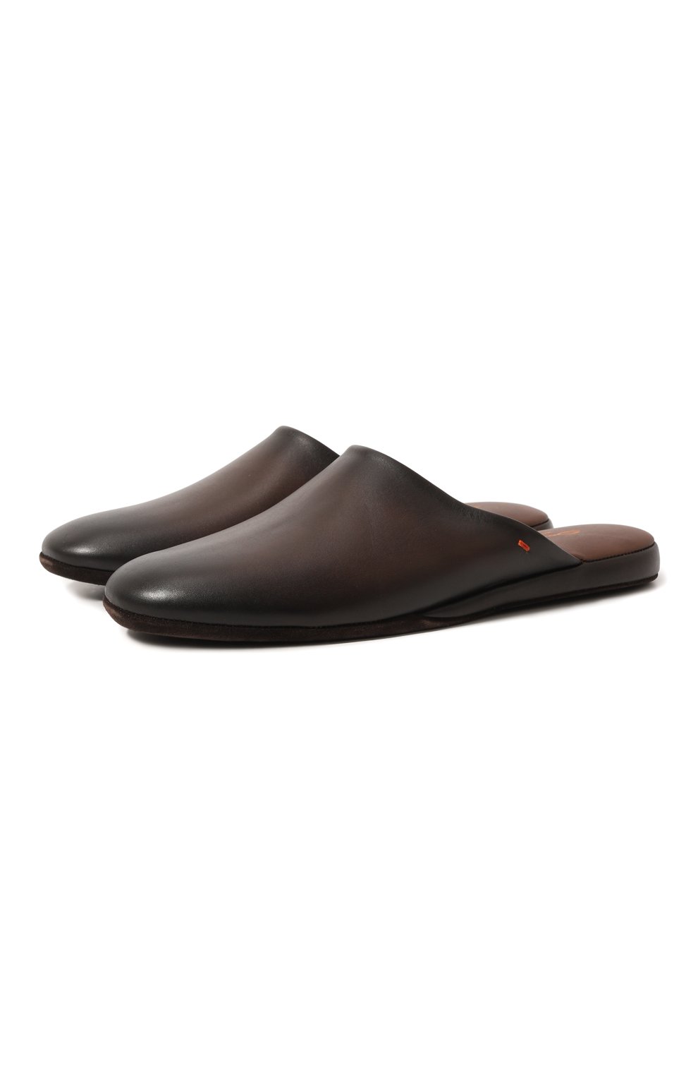 Кожаные домашние туфли SANTONI, арт. PMXXA1644XXX1CLBT50, фото 1