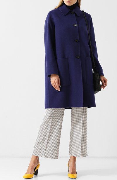 Однотонное кашемировое пальто с накладными карманами BOTTEGA VENETA, арт. 498952/VD0D2, фото 2