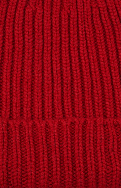 Шапка из шерсти и кашемира TEGIN красного цвета по цене 11850 руб., арт. CW5246, фото 4 Шапка из шерсти и кашемира TEGIN, арт. CW5246, фото 4