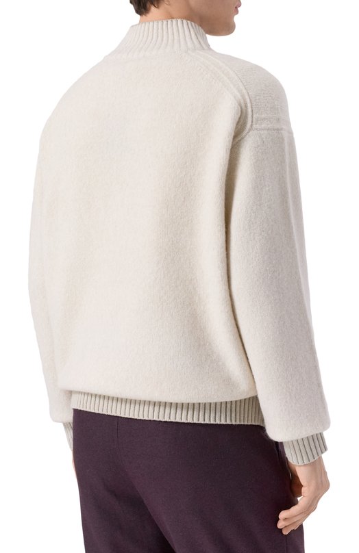 Шерстяной свитер BOSS Orange 50548669 Бежевый  50548669 Фото 4