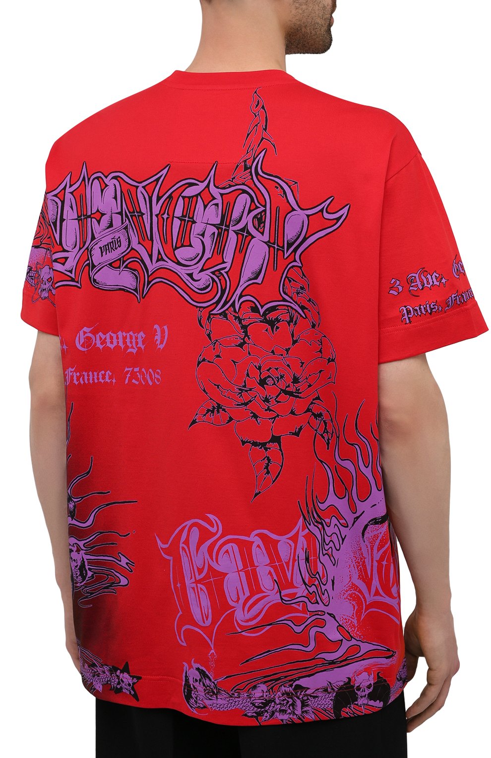 Хлопковая футболка GIVENCHY, арт. BM713Q3Y6B, фото 4