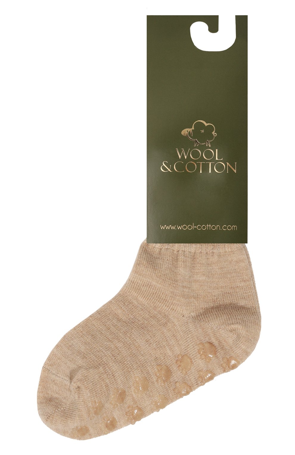 Шерстяные носки WOOL AND COTTON бежевого цвета по цене 1130 руб., арт. NAML-015, фото 1 Шерстяные носки WOOL AND COTTON, арт. NAML-015, фото 1