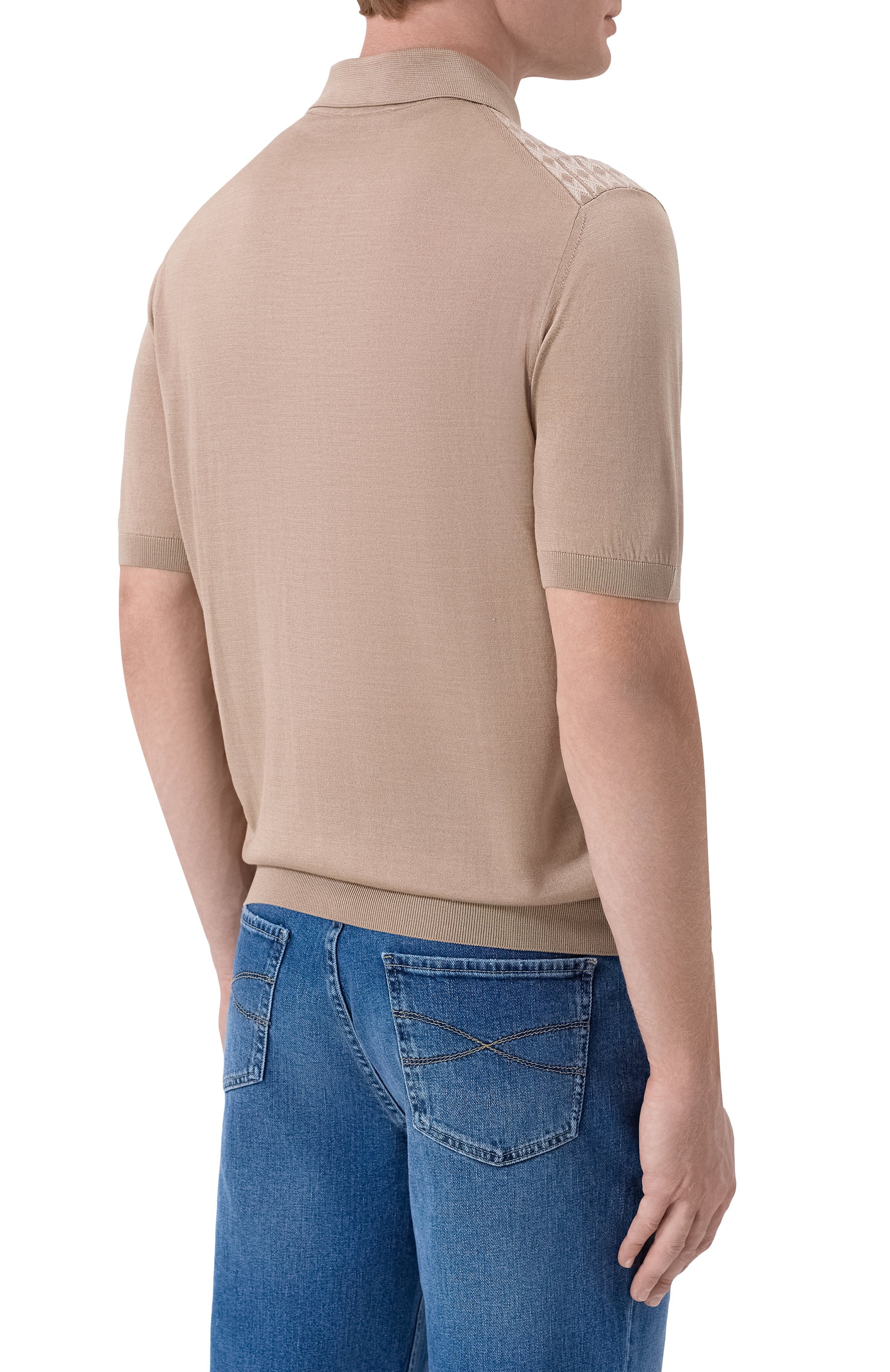 Поло из шелка и хлопка STEFANO RICCI, арт. K212038P31/F26194, фото 4