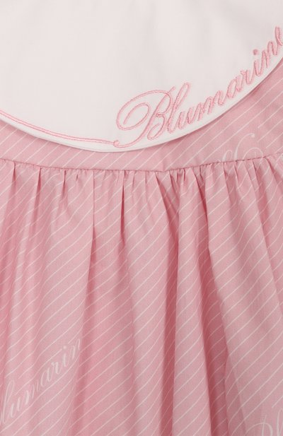 Хлопковый песочник BLUMARINE розового цвета по цене 17550 руб., арт. BNPG001.0.CAB04/12M-24M, фото 3 Хлопковый песочник BLUMARINE, арт. BNPG001.0.CAB04/12M-24M, фото 3