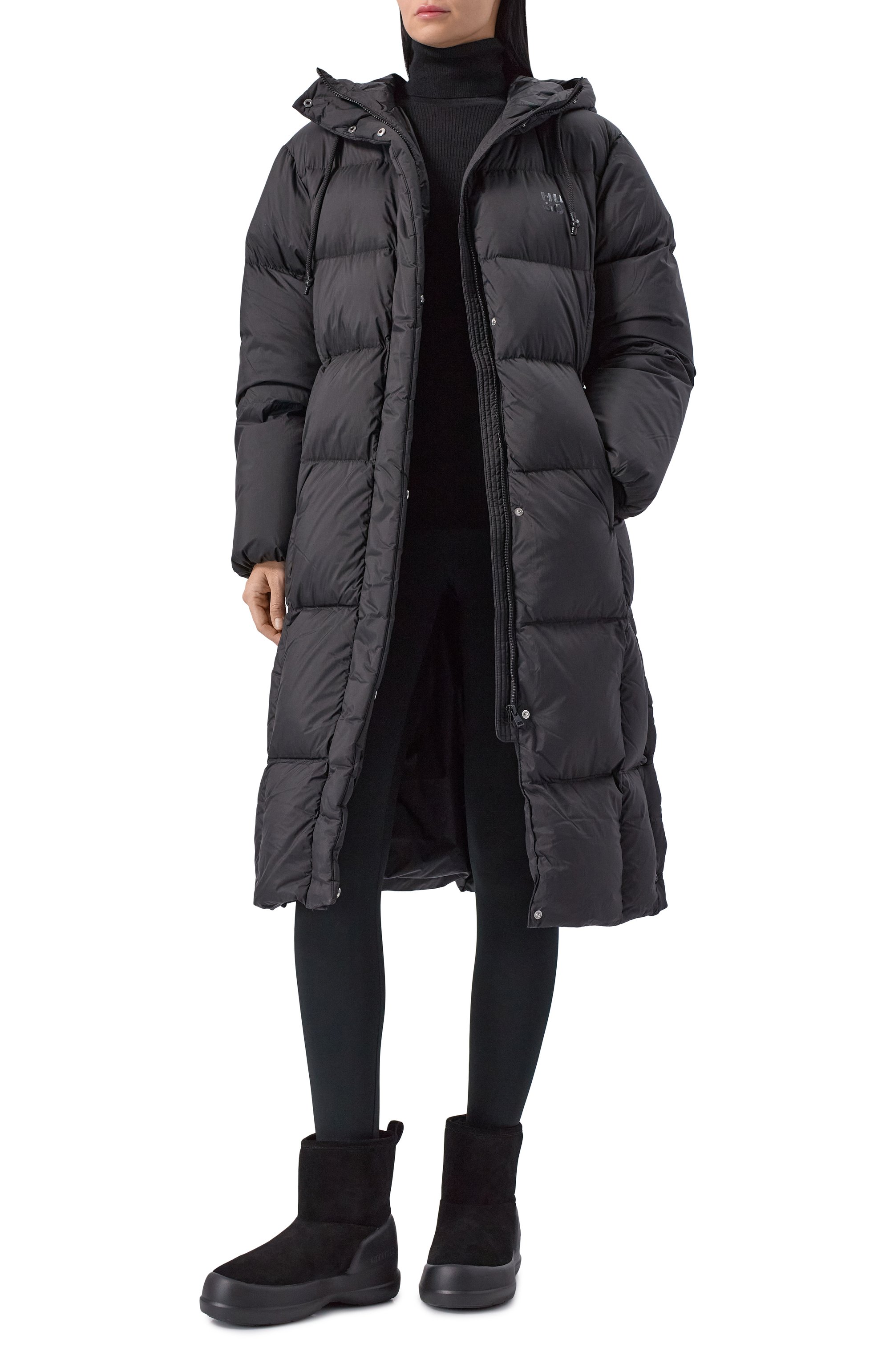 Пуховик HUGO черного цвета по цене 54950 руб., арт. 50546355, фото 3 Пуховик HUGO, арт. 50546355, фото 3