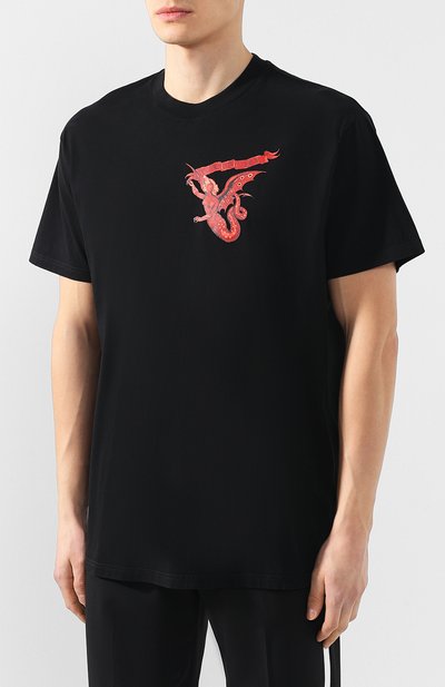 Хлопковая футболка  GIVENCHY, арт. BM70JP309P, фото 3