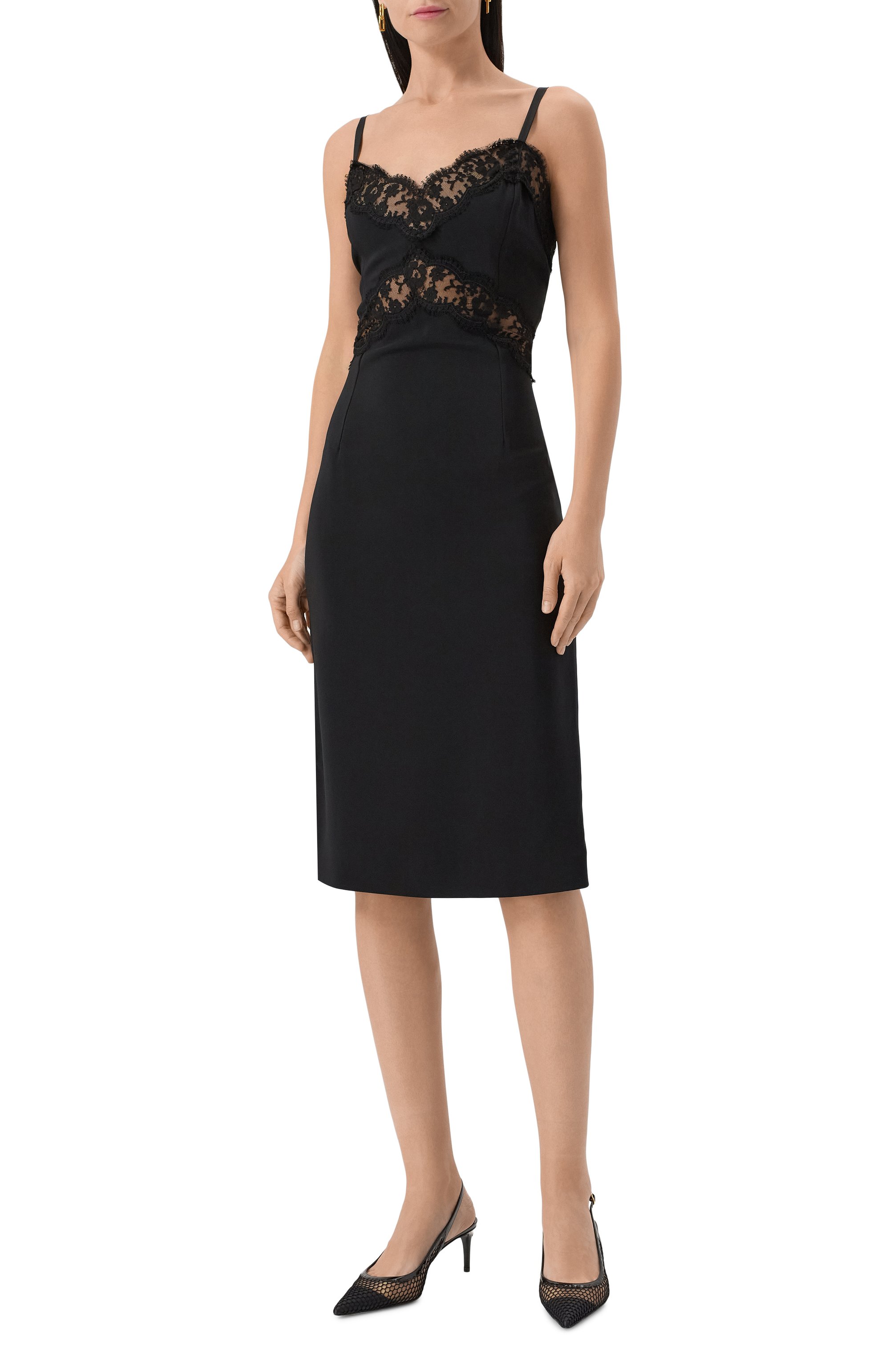 Платье из вискозы и хлопка DOLCE & GABBANA, арт. I6IP6W/FUIAH, фото 3