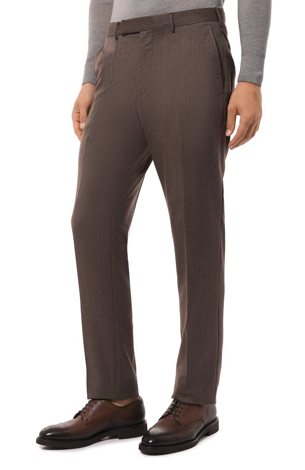Шерстяные брюки ZEGNA, арт. 75TB12/811F32A8, фото 3