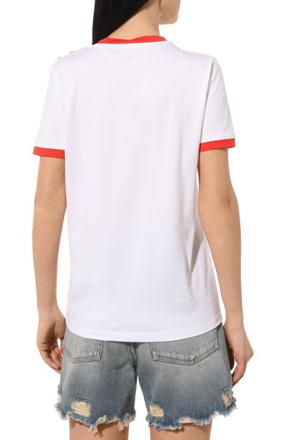 Хлопковая футболка BALMAIN, арт. CF1EF006/BB02, фото 4