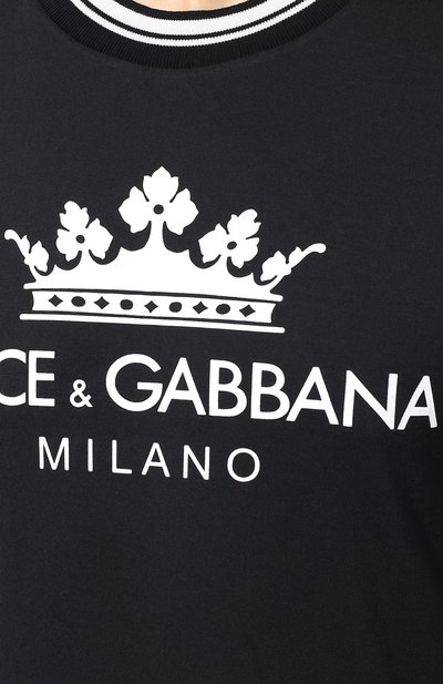 Хлопковая футболка  DOLCE & GABBANA, арт. G8IR4T/FU7EQ, фото 5