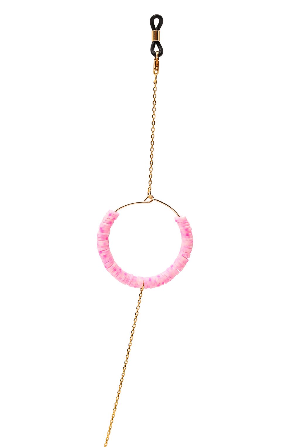 Цепочка для очков FRAME CHAIN розового цвета по цене 13950 руб., арт. CANDY P0P BABY PINK IN YELL0W G0LD, фото 4 Цепочка для очков FRAME CHAIN, арт. CANDY P0P BABY PINK IN YELL0W G0LD, фото 4