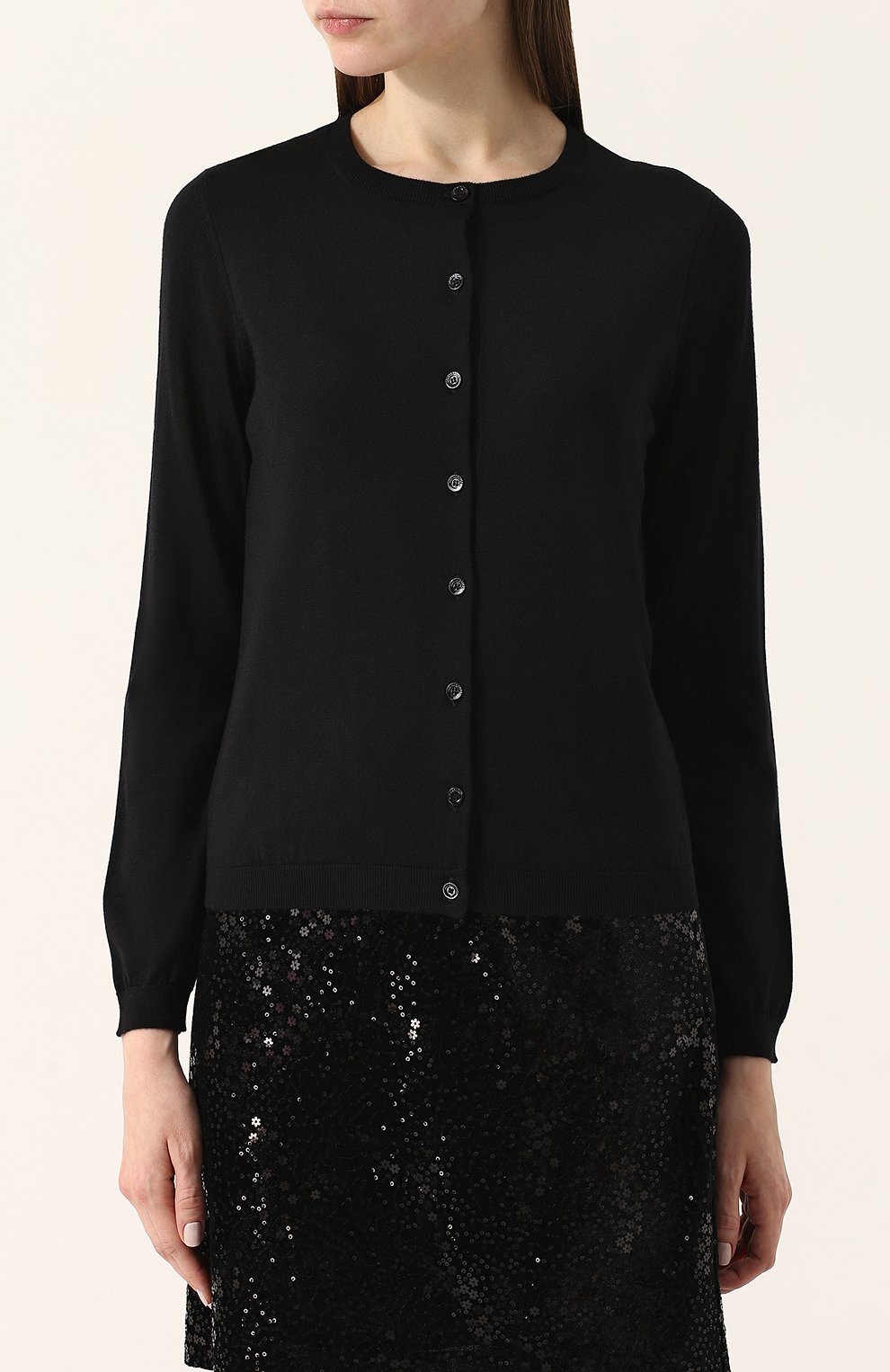 Кардиган на пуговицах из смеси кашемира и шелка REDVALENTINO, арт. PR3KA00V/1W7, фото 3