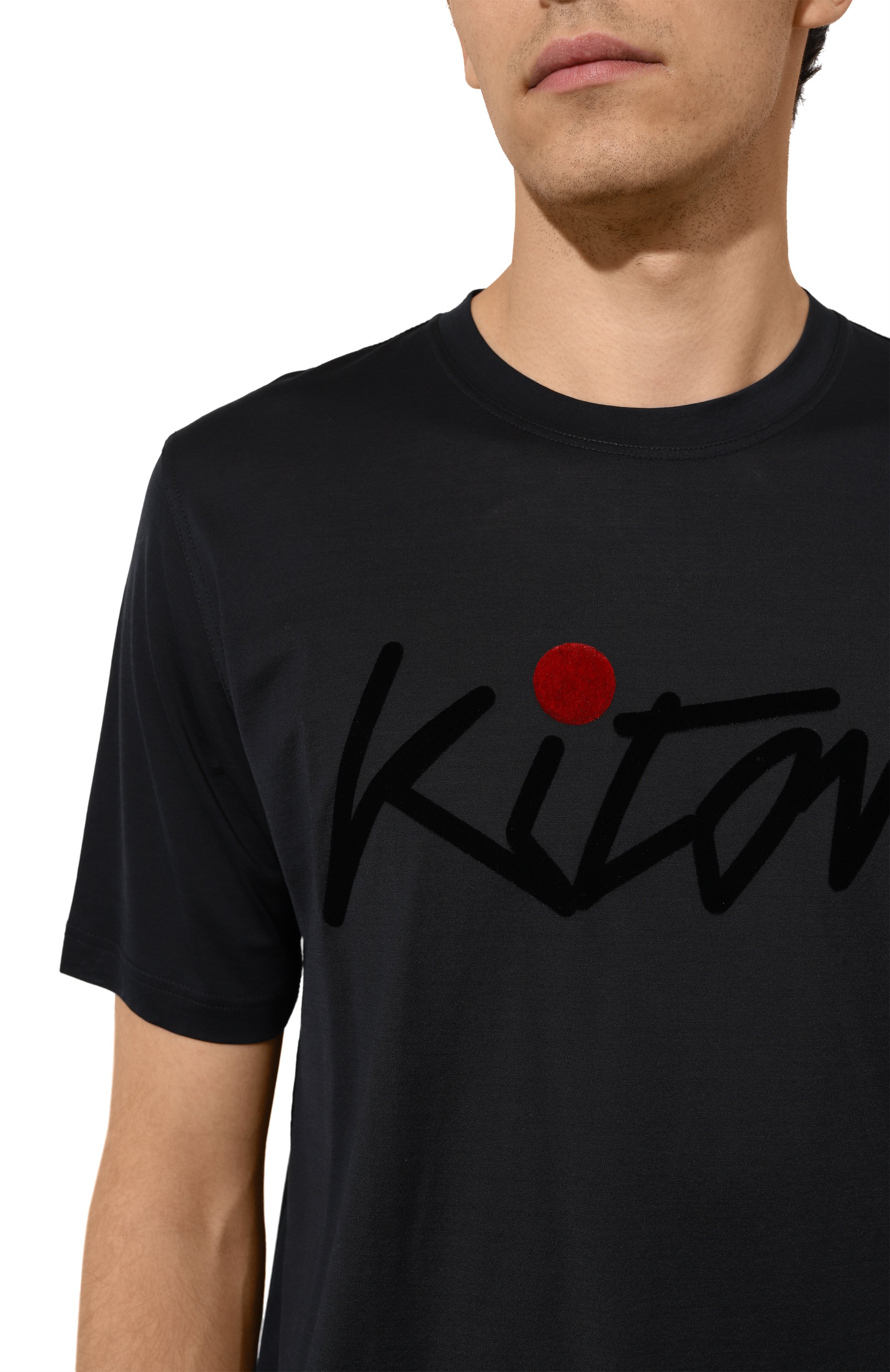 Хлопковая футболка KITON, арт. UMK0482, фото 5