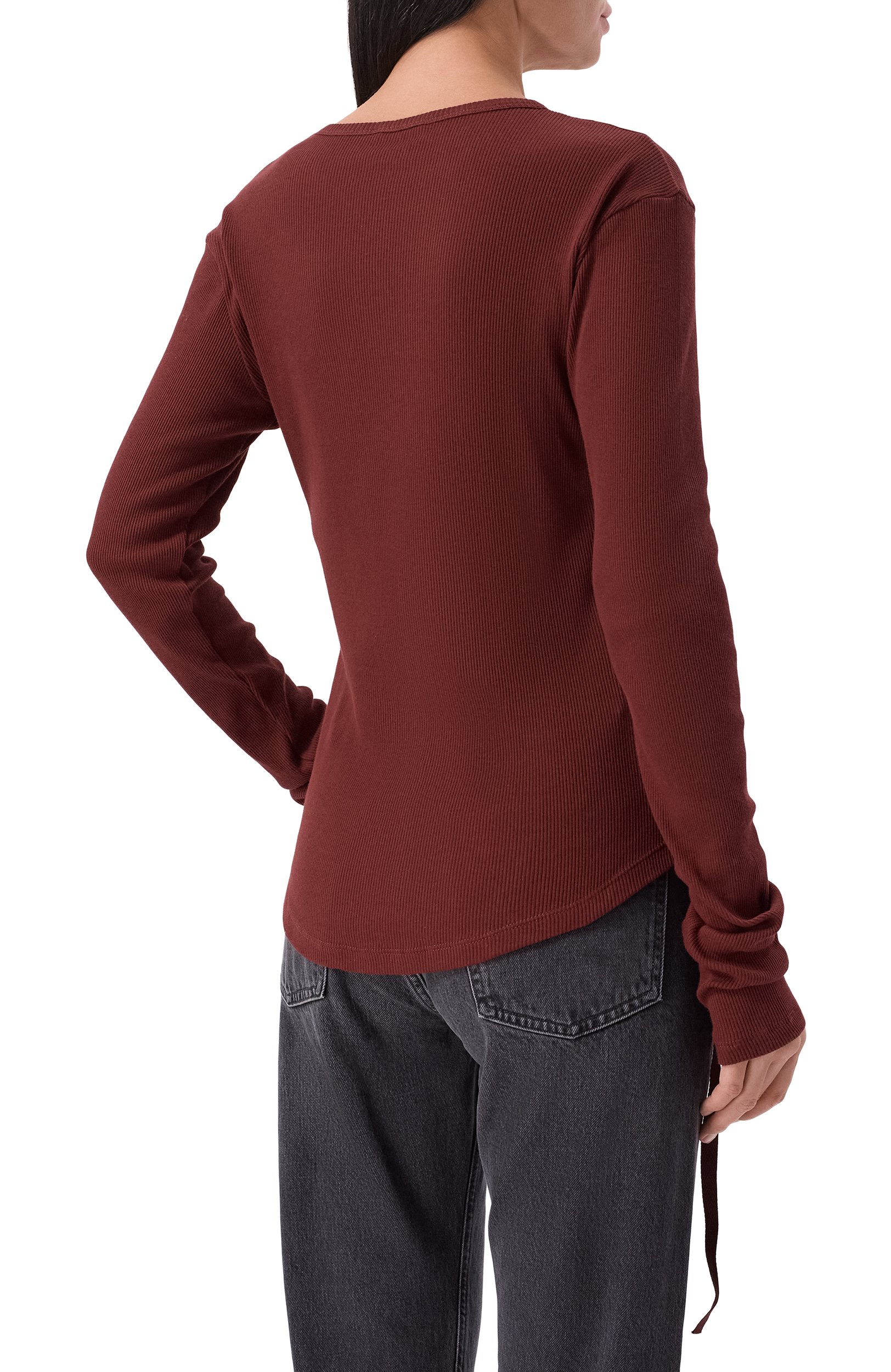 Хлопковый лонгслив ANN DEMEULEMEESTER, арт. B0014242/FA659, фото 4