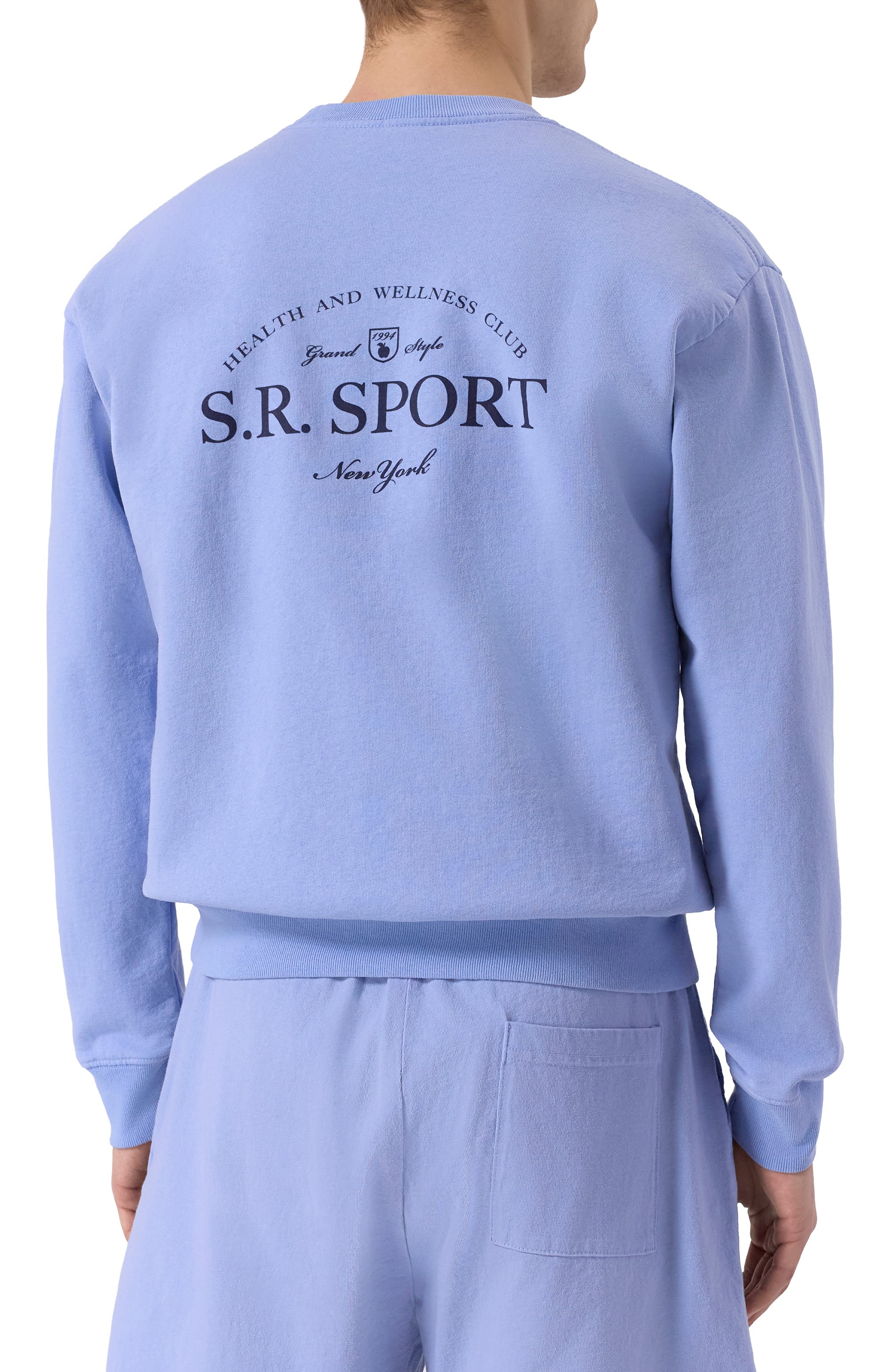 Хлопковый свитшот SPORTY AND RICH, арт. ST071612201BL59, фото 4