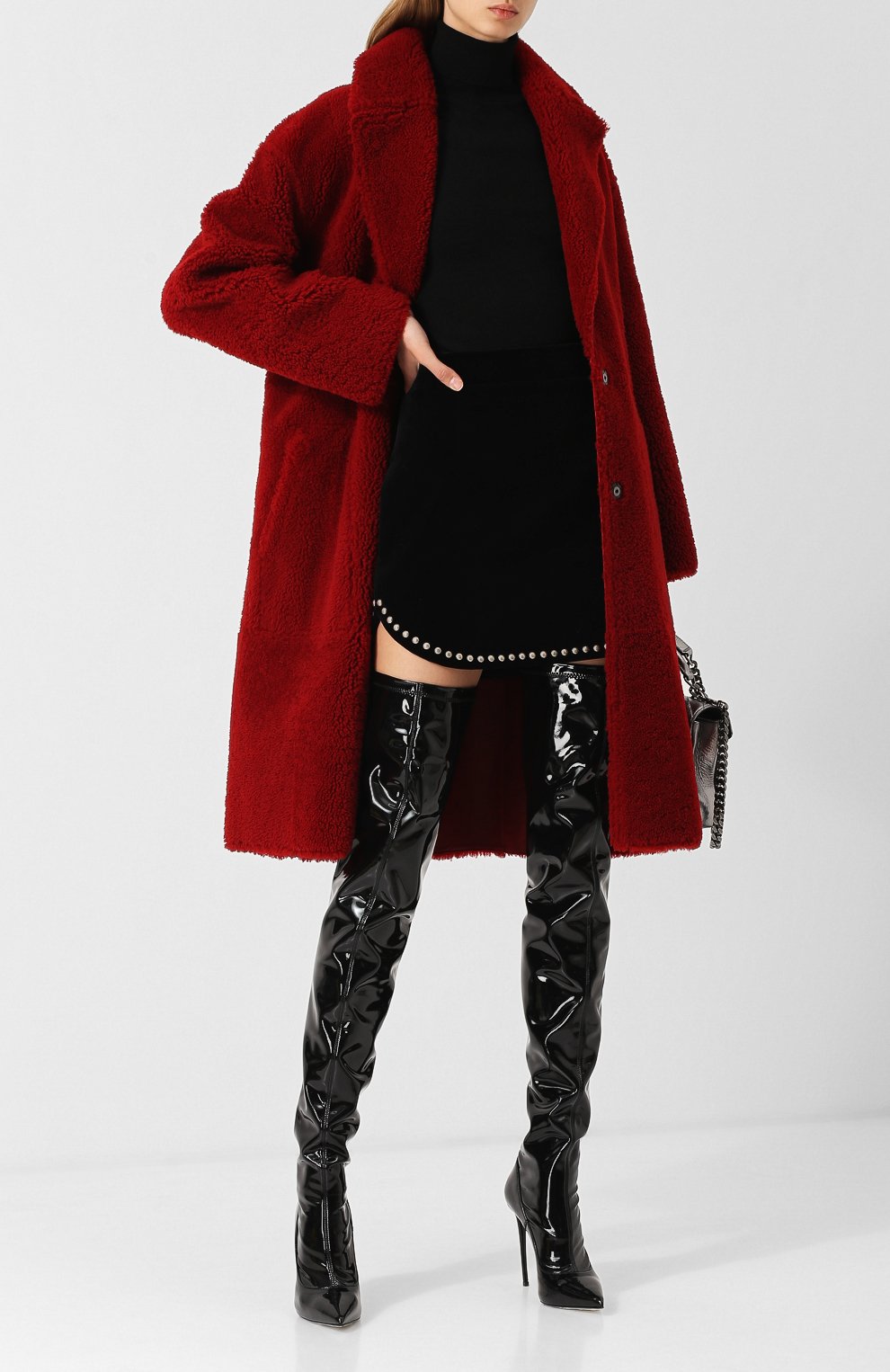 Кожаные ботфорты на шпильке LE SILLA черного цвета по цене 89100 руб., арт. 2135M100R1PPP0L, фото 2 Кожаные ботфорты на шпильке LE SILLA, арт. 2135M100R1PPP0L, фото 2