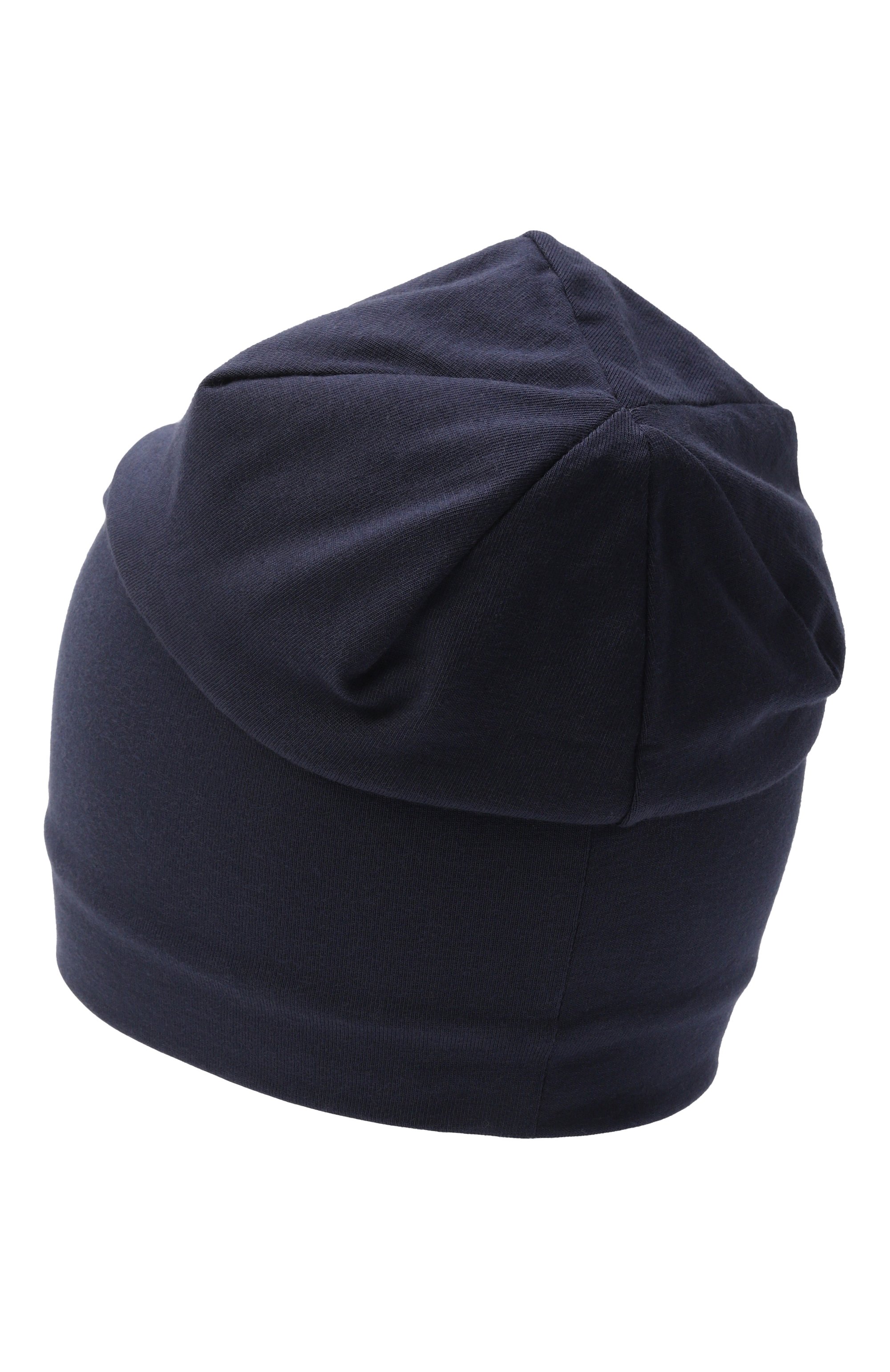 Хлопковая шапка IL TRENINO темно-синего цвета по цене 6960 руб., арт. FB-6304, фото 2 Хлопковая шапка IL TRENINO, арт. FB-6304, фото 2