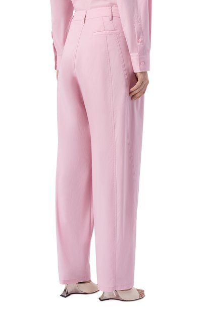 Хлопковые брюки DARKPARK, арт. WTR36 FAC134/PHEBE-LIGHT C0TT0N P0PELINE WIDE-LEG, фото 4