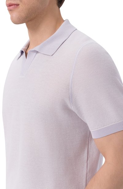 Поло из хлопка и лиоцелла BOSS, арт. 50560483, фото 5