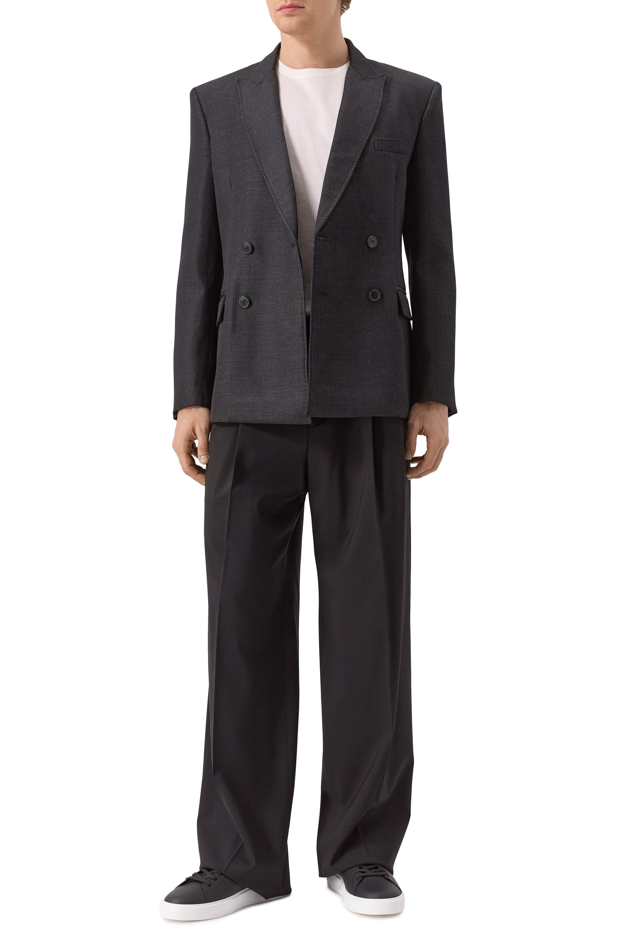 Кожаные кеды b-court b-buzz BALMAIN, арт. EM1VI370/LCGD, фото 2