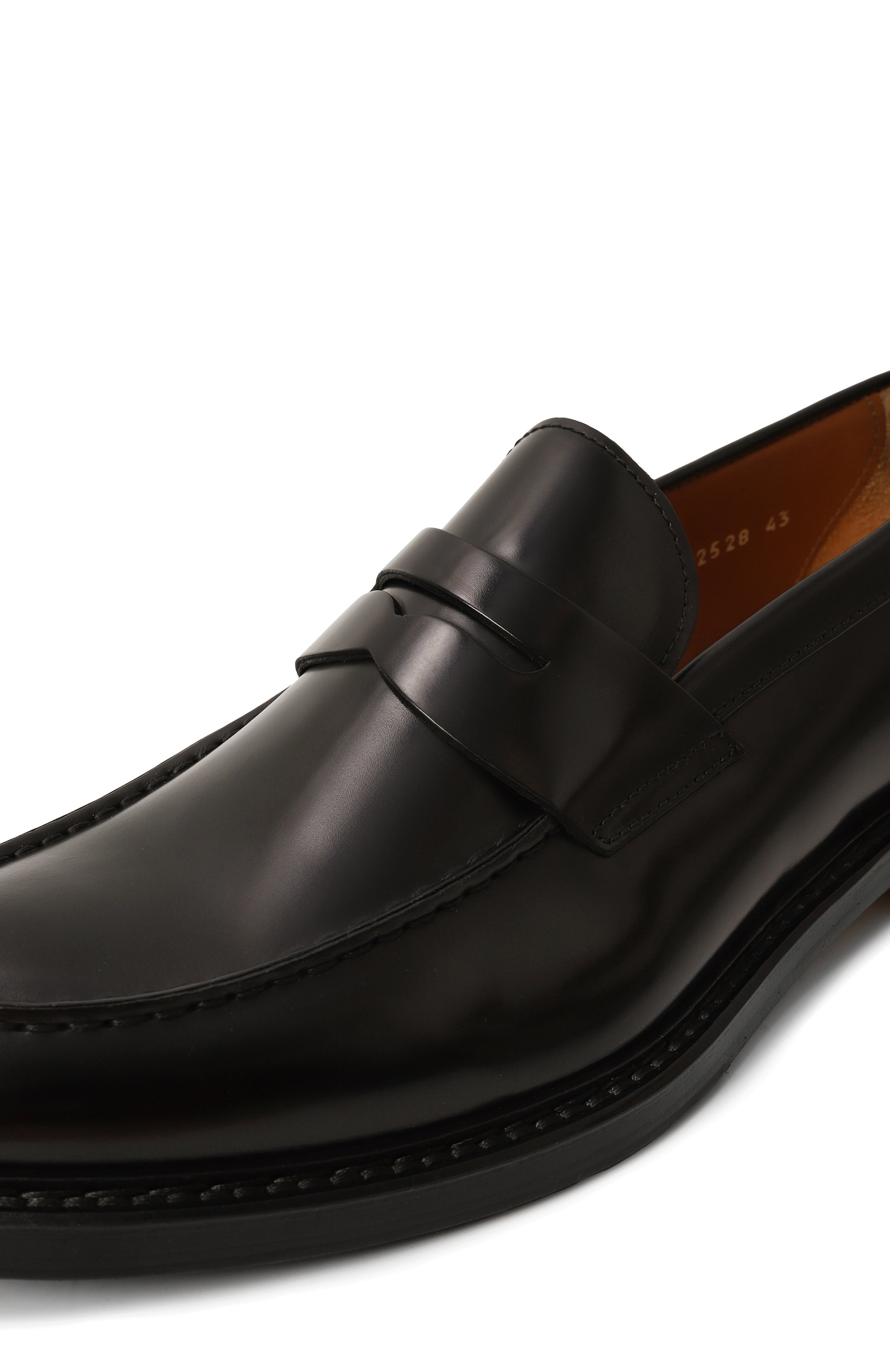 Кожаные пенни-лоферы DOUCAL'S, арт. DU2528SIEWUF007N, фото 7