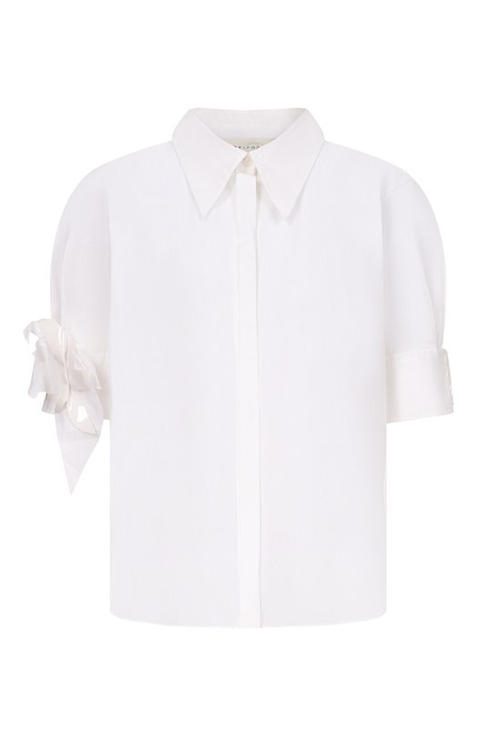 

Хлопковая рубашка Delpozo, Белый