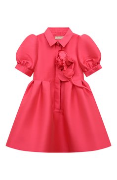 Детское платье ELIE SAAB JUNIOR кораллового цвета, арт. EFAB049 TS0807 | Фото 1 (Материал внешний: Синтетический материал; Драгоценные камни: Проставлено; Рукава: Короткие; Материал сплава: Проставлено; Девочки Кросс-КТ: Платье-одежда; Случай: Формальный; Ростовка одежда: 13 - 15 лет | 158 см, 8 лет | 128 см, 12 лет | 152 см, 10 - 11 лет | 140 - 146см, 6 лет | 116 см)