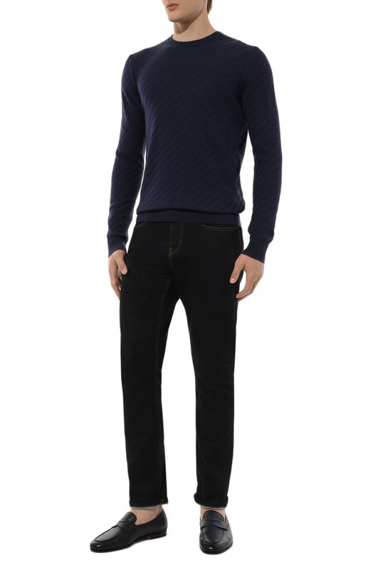 Шерстяной джемпер Corneliani 94M505-9425115 Синий  94M505-9425115 Фото 2