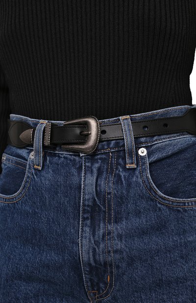 Кожаный ремень SAINT LAURENT, арт. 687820/1UR1D, ф ото 2