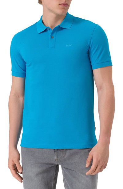 Хлопковое поло BOSS, арт. 50468362, фото 3