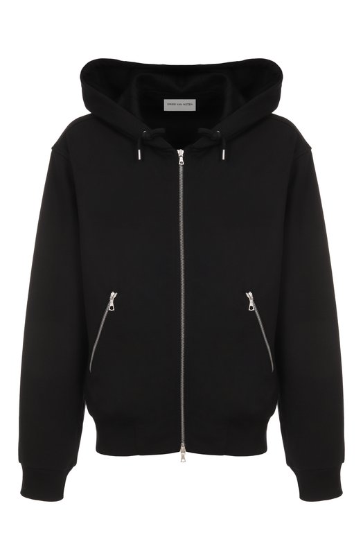 Хлопковая толстовка Dries Van Noten 021148-2611-900 Чёрный 021148-2611-900