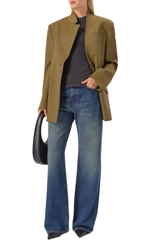 Хлопковая майка The Attico 260WCN00003/JJJ025AA Серый  260WCN00003/JJJ025AA Фото 2