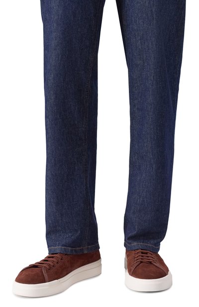 Замшевые кеды voilee SANTONI, арт. MBGG22086PNNTEGC, фото 3