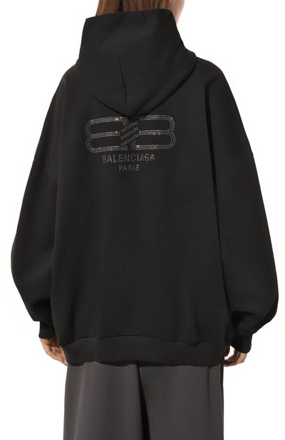 Хлопковое худи BALENCIAGA, арт. 739024/T0VU9, фото 4