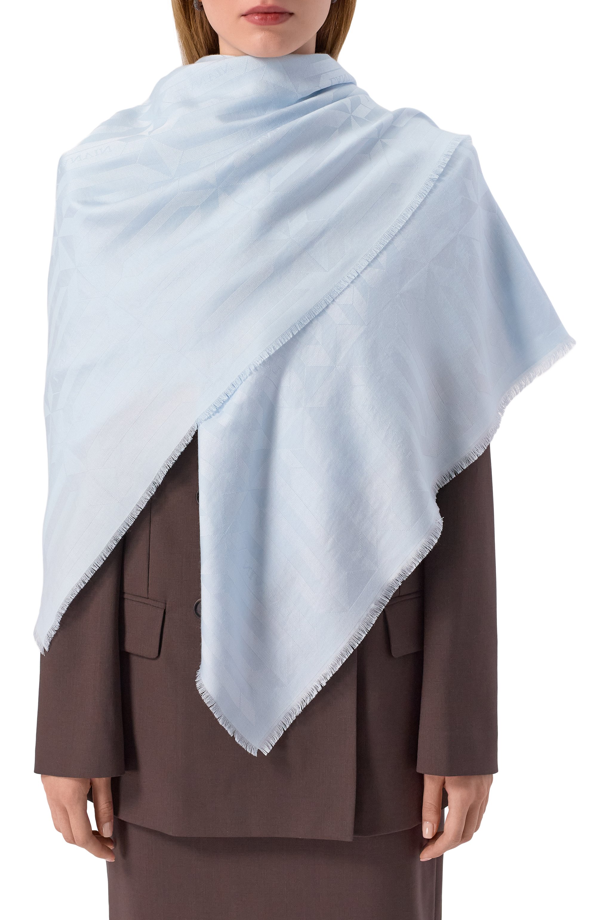 Шаль из шелка и шерсти LANVIN, арт. 6L1414J5753, фото 2