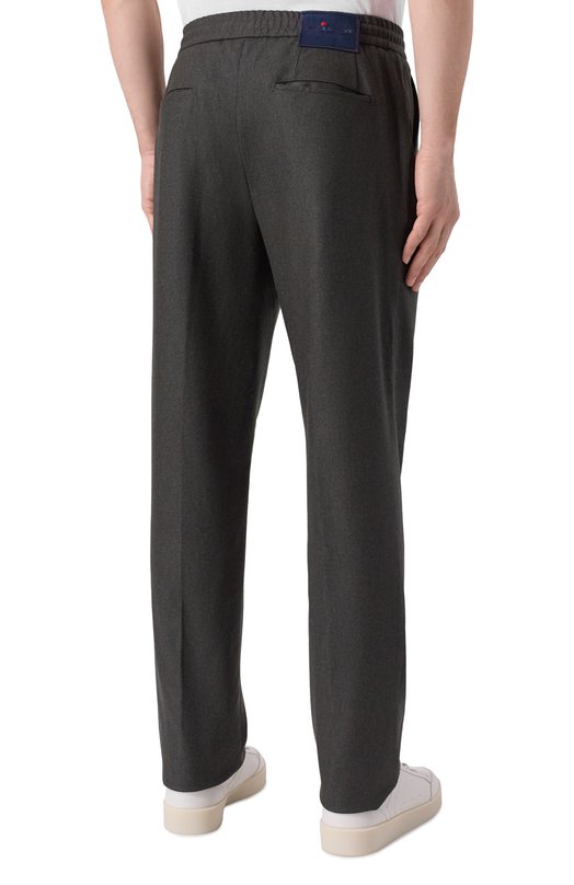 Шерстяные брюки Kiton UPLACRK0171H06 Серый  UPLACRK0171H06 Фото 4