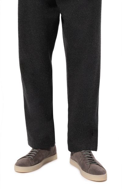 Замшевые кеды clio BLU BARRETT темно-серого цвета по цене 49100 руб., арт. CLI0-12287.19, фото 3 Замшевые кеды clio BLU BARRETT, арт. CLI0-12287.19, фото 3