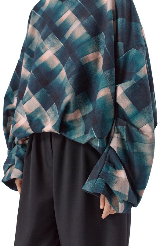 Хлопковый свитшот Dries Van Noten 011141-2614-605 Зелёный  011141-2614-605 Фото 5