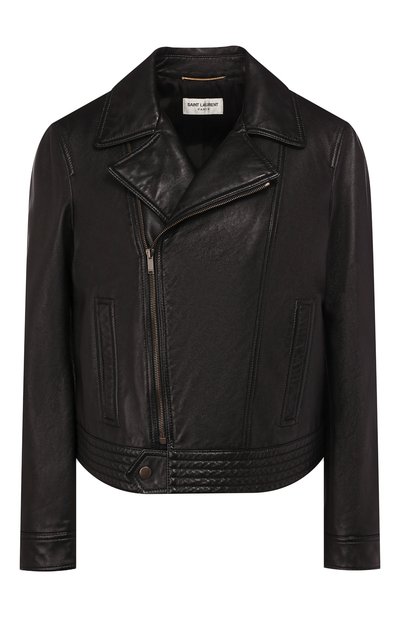 Женская кожаная куртка SAINT LAURENT, арт. 605742/YC20C