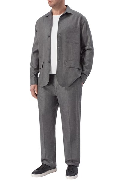 Куртка-рубашка из шерсти и льна STEFANO RICCI, арт. SP008138/B127HA, фото 2