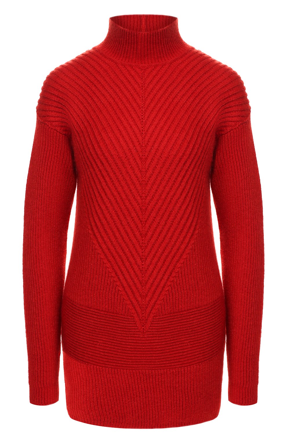 Свитер RICK OWENS красного цвета по цене 85100 руб., арт. RP19F5661/KFI, фото 1 Свитер RICK OWENS, арт. RP19F5661/KFI, фото 1