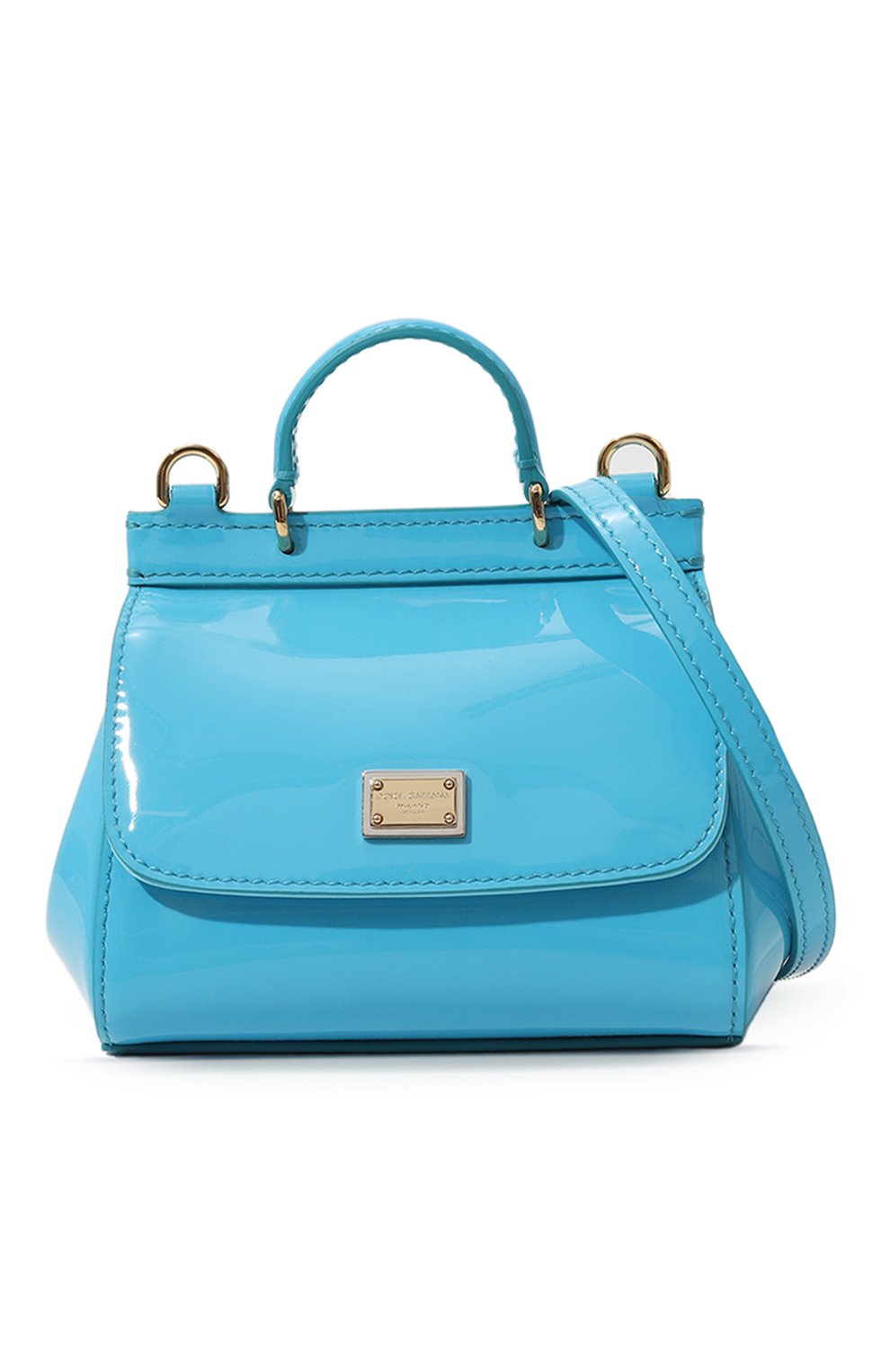 Сумка sicily DOLCE & GABBANA голубого цвета по цене 65900 руб., арт. EB0003/A1067, фото 4 Сумка sicily DOLCE & GABBANA, арт. EB0003/A1067, фото 4