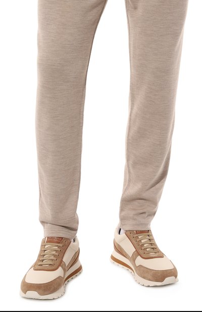 Кожаные кроссовки BRUNELLO CUCINELLI, арт. MZUAVLA289, фото 3