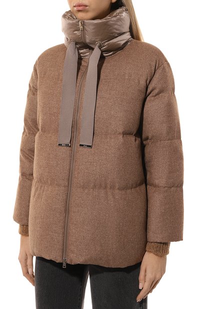 Пуховик HERNO бежевого цвета по цене 140500 руб., арт. PI001740D-RUS/38087, фото 3 Пуховик HERNO, арт. PI001740D-RUS/38087, фото 3